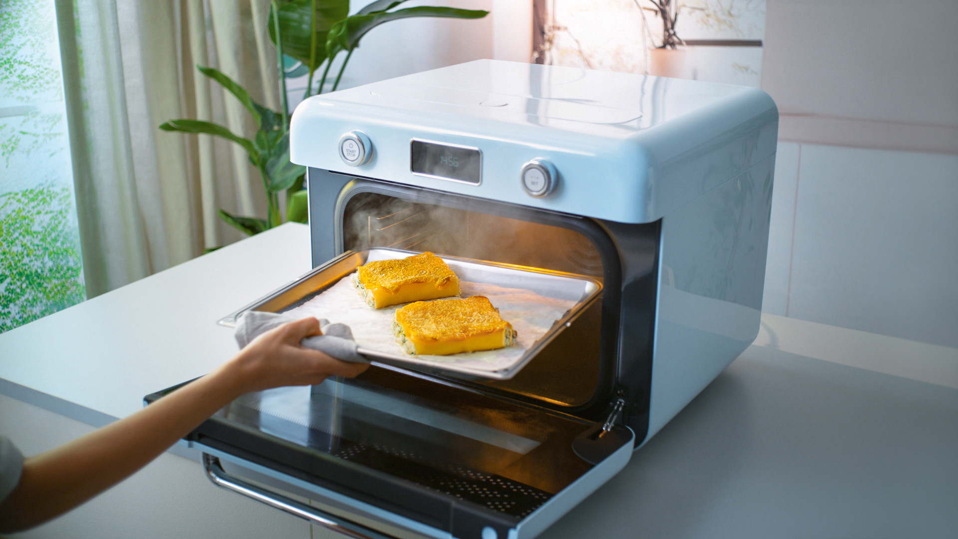 Smeg Galileo 10 az 1-ben multifunkciós asztali sütő 33 automatikus recepttel
