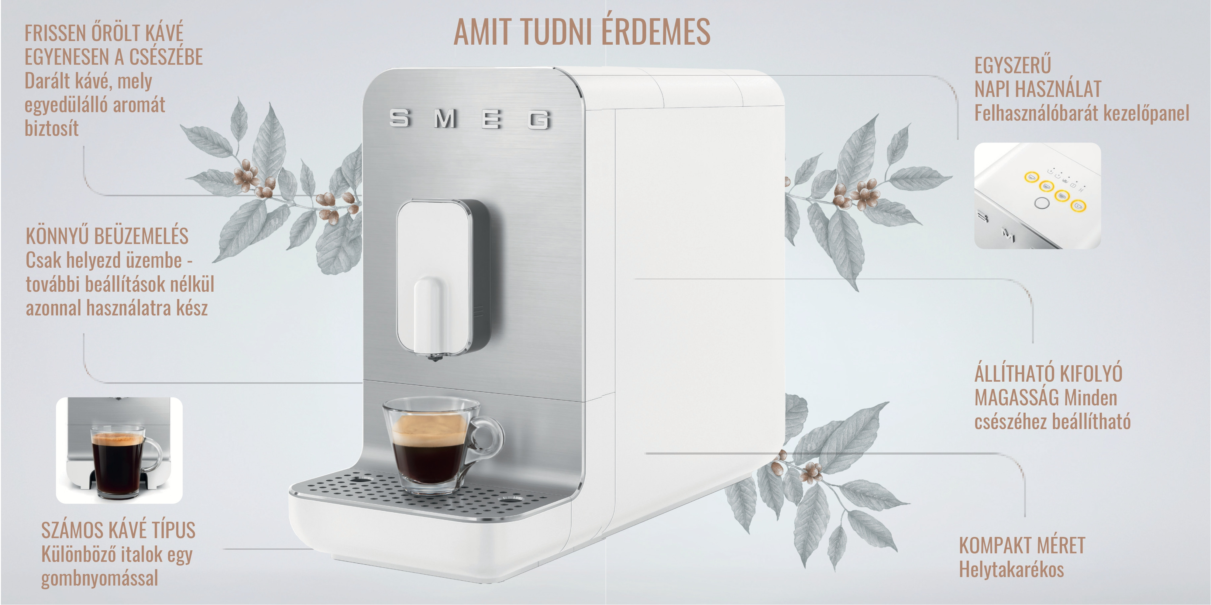 Smeg BCC automata kávéfőzők - amit tudni érdemes