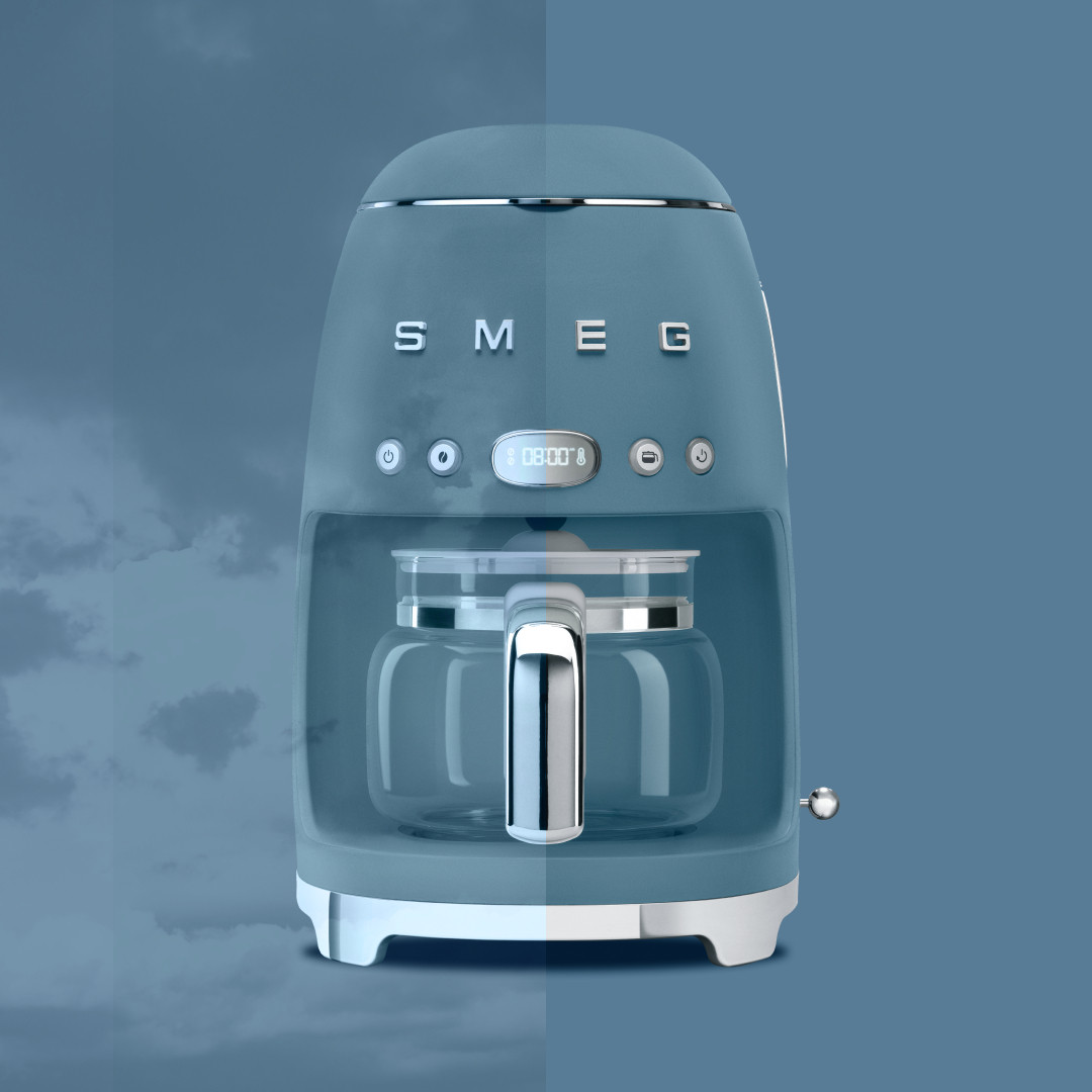 Smeg matt viharkék filteres kávéfőző