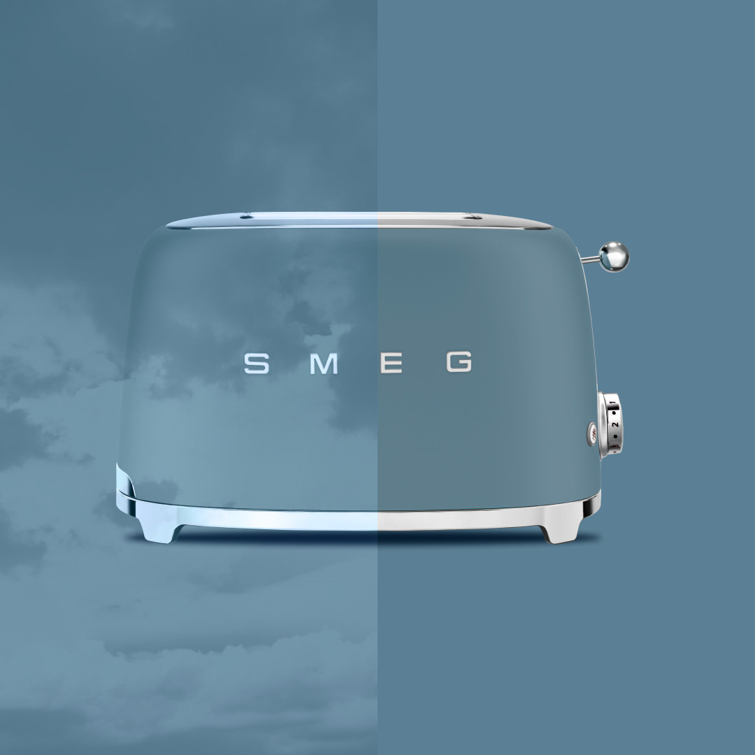 Smeg matt viharkék kenyérpirító