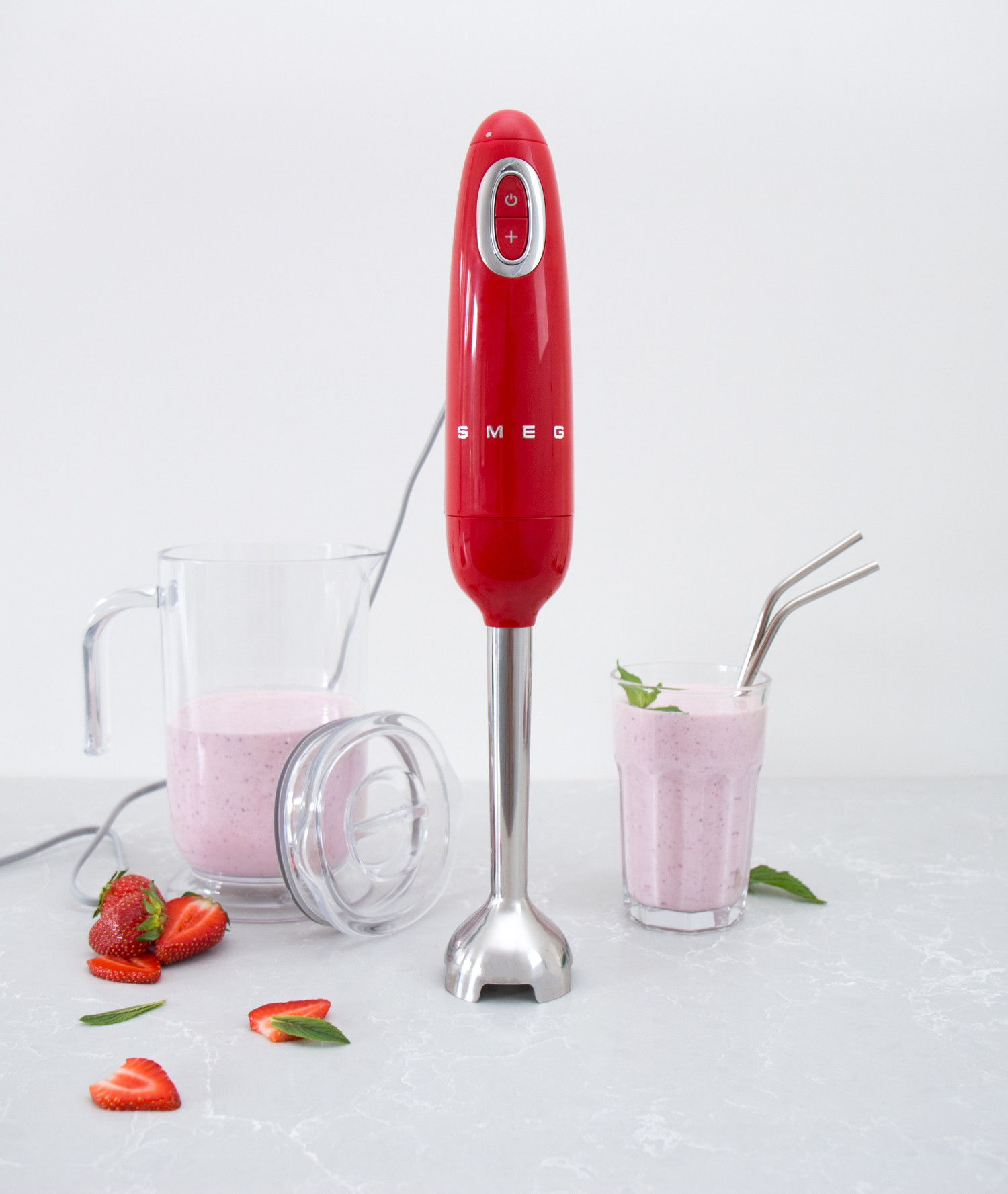 SMEG BOTMIXER, 50-es évek retro design, piros