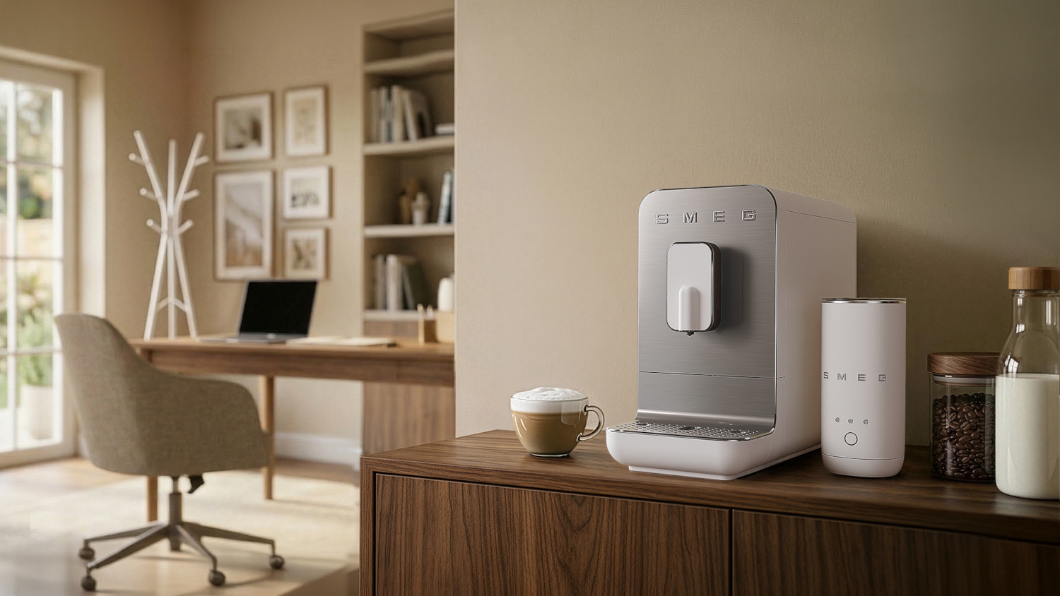 SMEG BCC11 AUTOMATA KÁVÉFŐZŐ, Collezione design, matt fehér