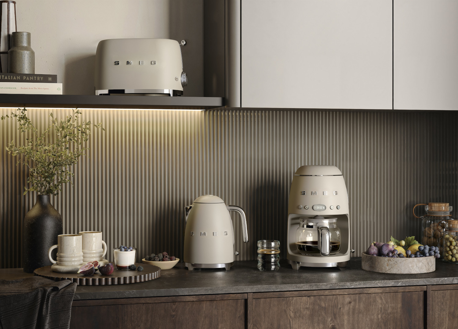 Smeg matt moonlight reggeliző szett