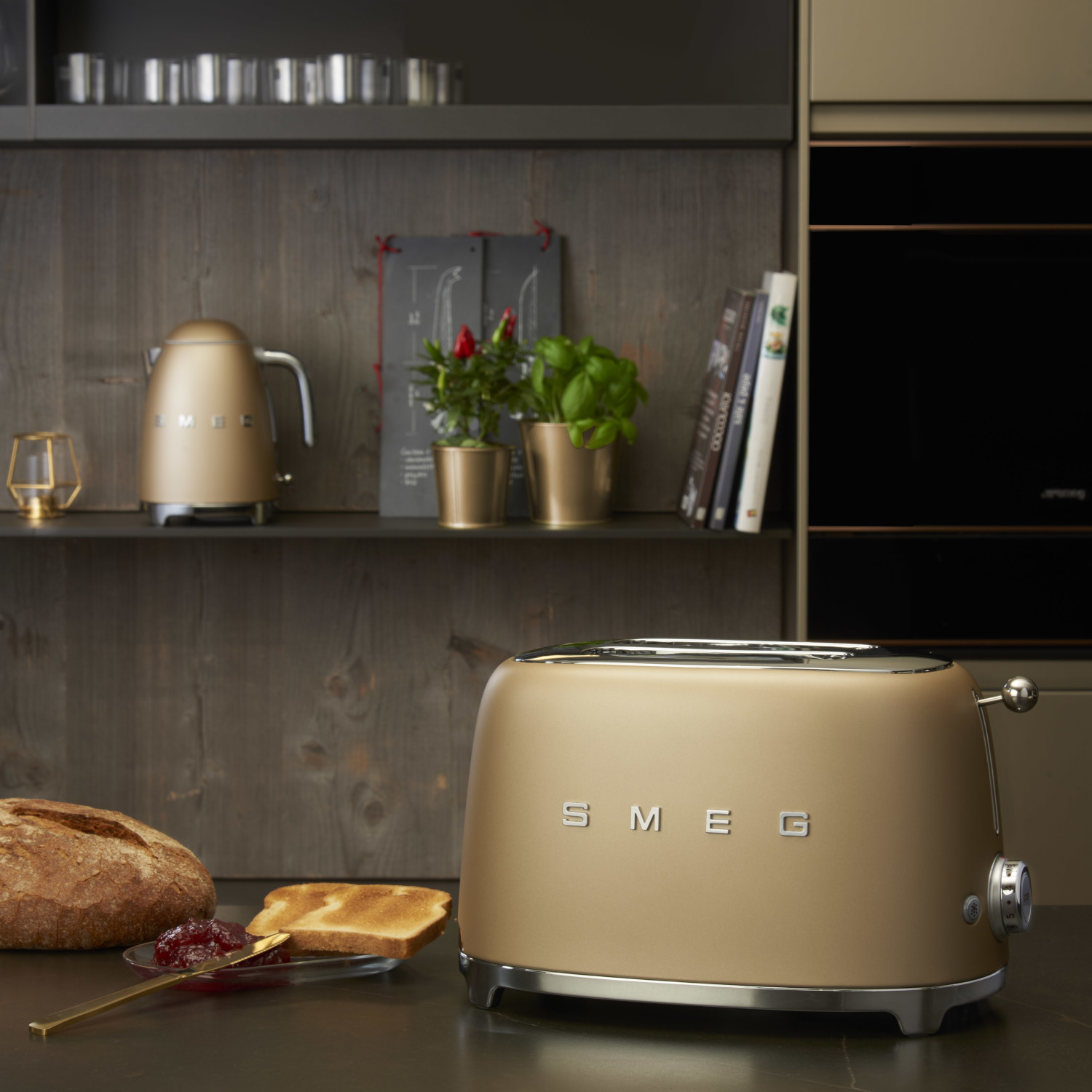 Smeg matt pezsgő 2 szeletes kenyérpirító