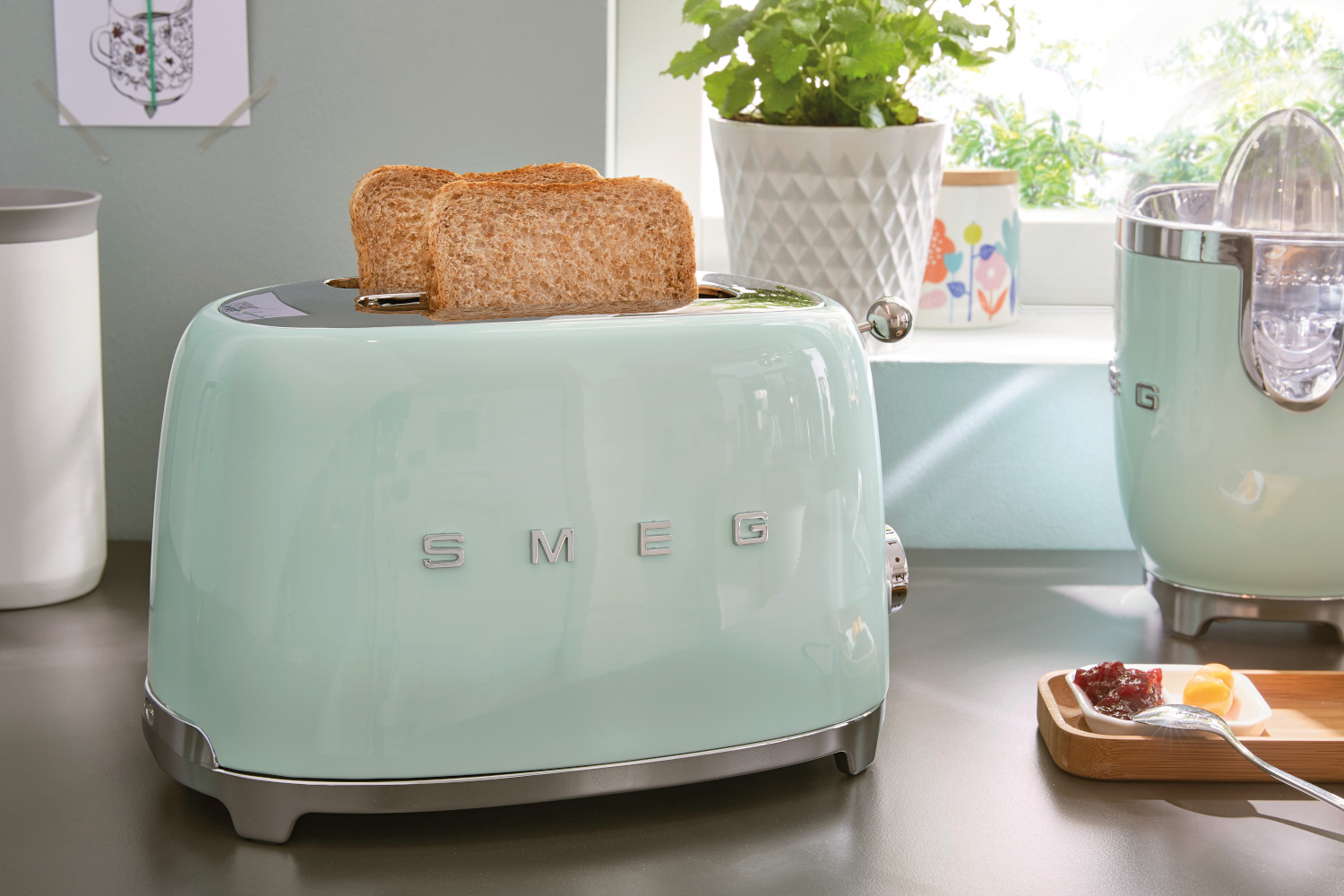 Smeg világoszöld kenyérpirító