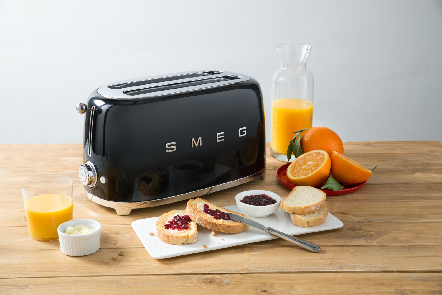 Smeg fekete 4 szeletes kenyérpirító