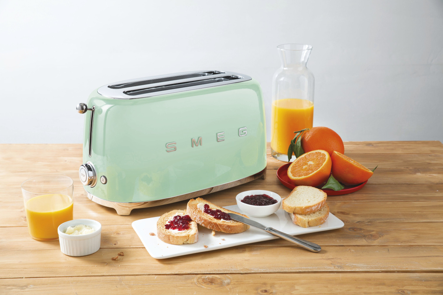 Smeg világoszöld 4 szeletes kenyérpirító