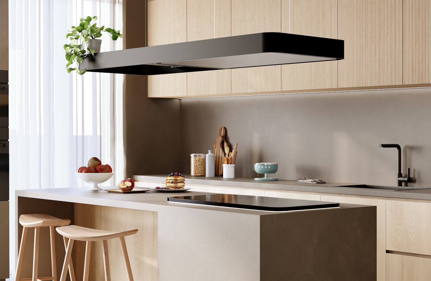 SMEG DIGITÁLIS KONYHAI MÉRLEG, Collezione design, matt smaragdzöld