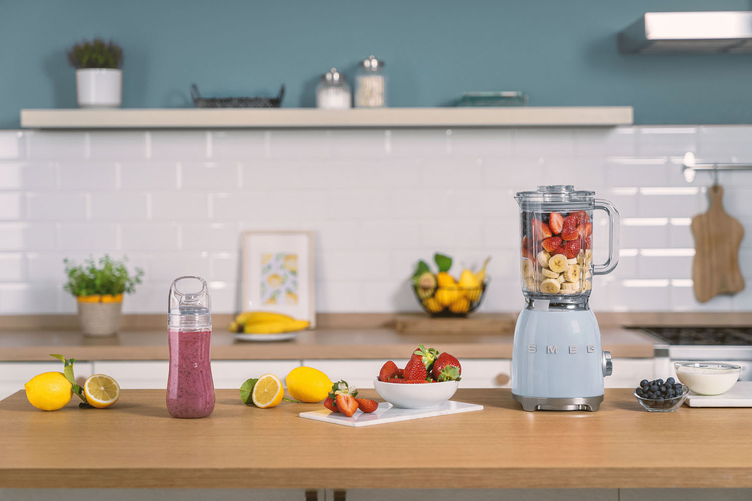 SMEG TURMIXGÉP, 50-es évek retro design, világoskék