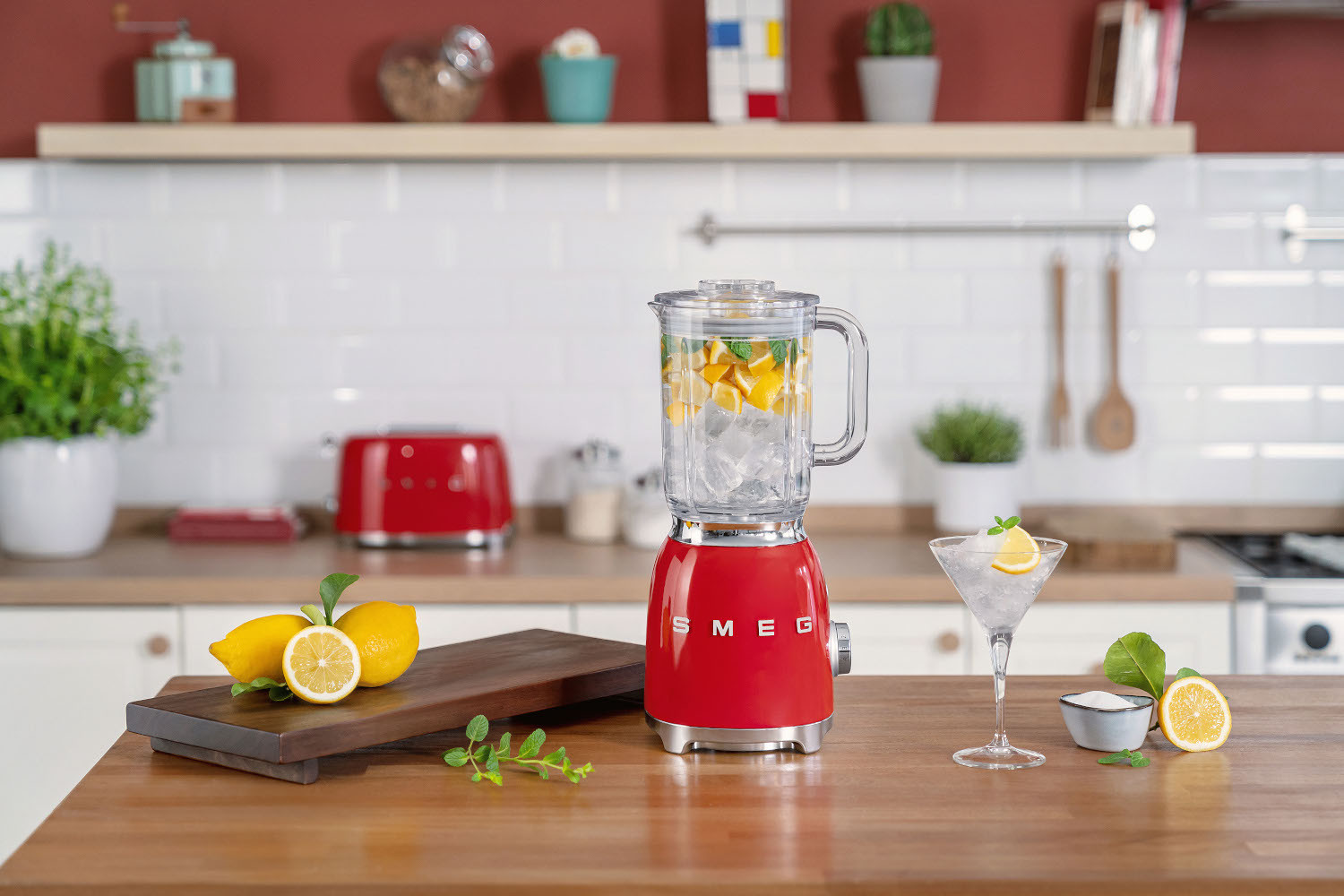 SMEG TURMIXGÉP, 50-es évek retro design, piros