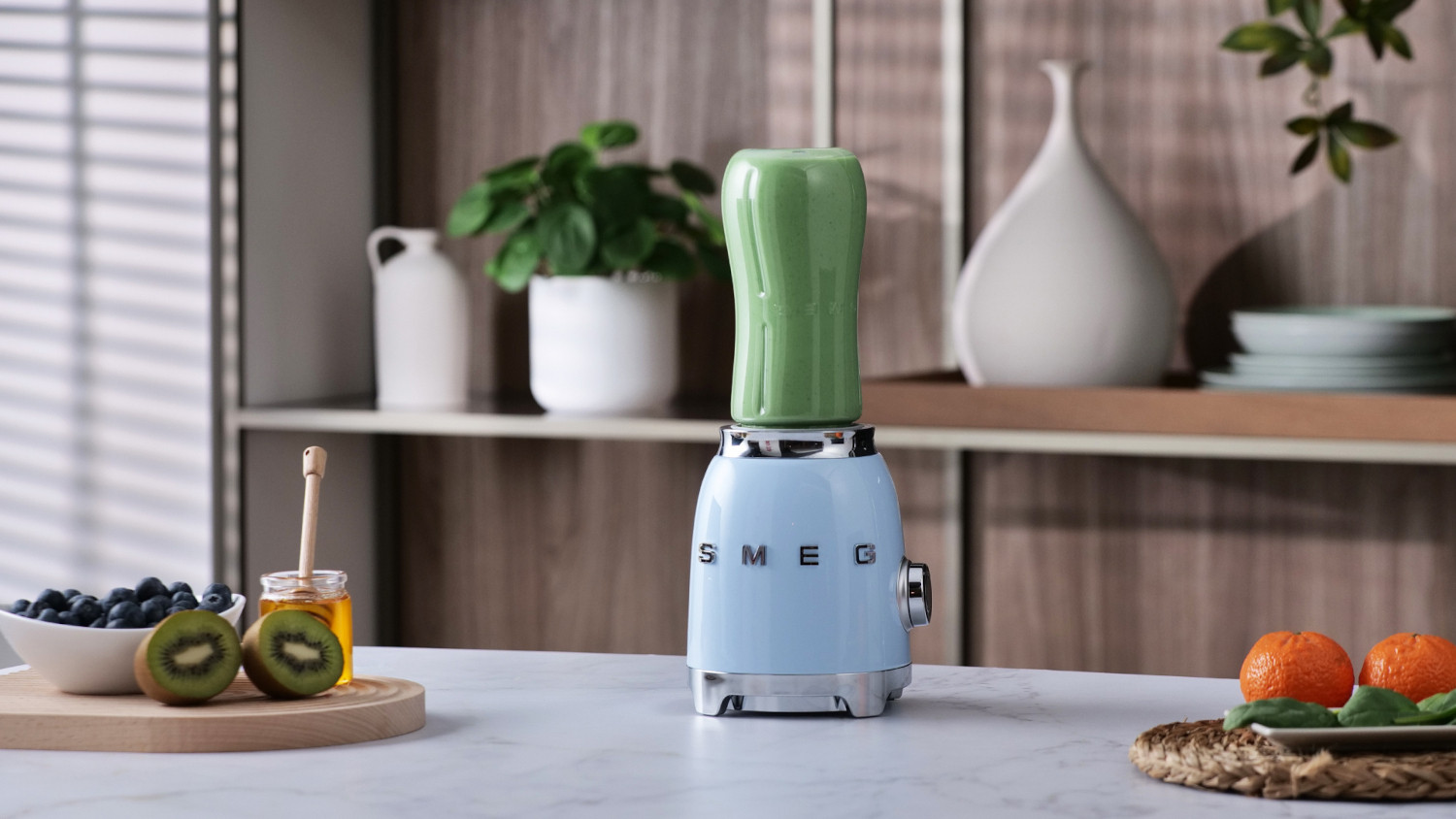 SMEG KOMPAKT TURMIXGÉP, 50-es évek retro design, világoskék