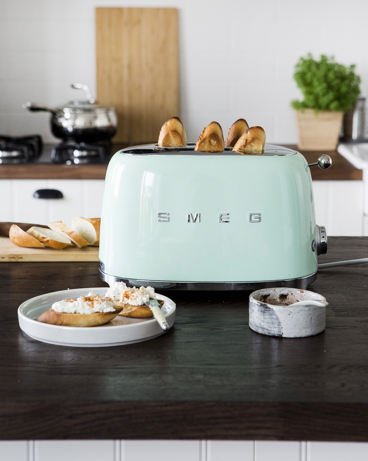 Smeg világoszöld kenyérpirító