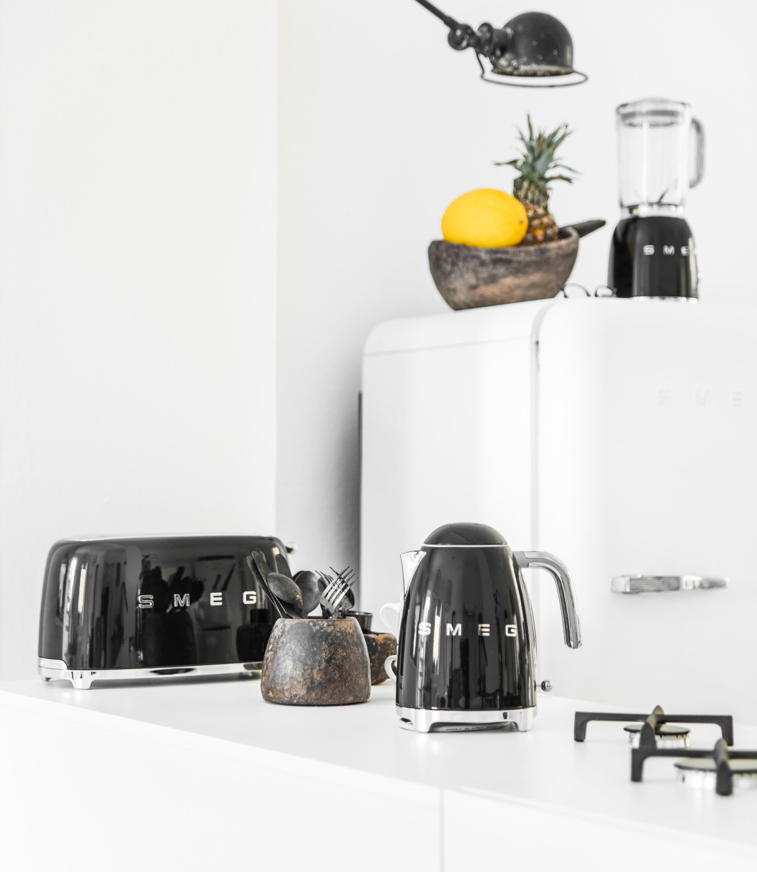 Smeg fekete reggeliző szett