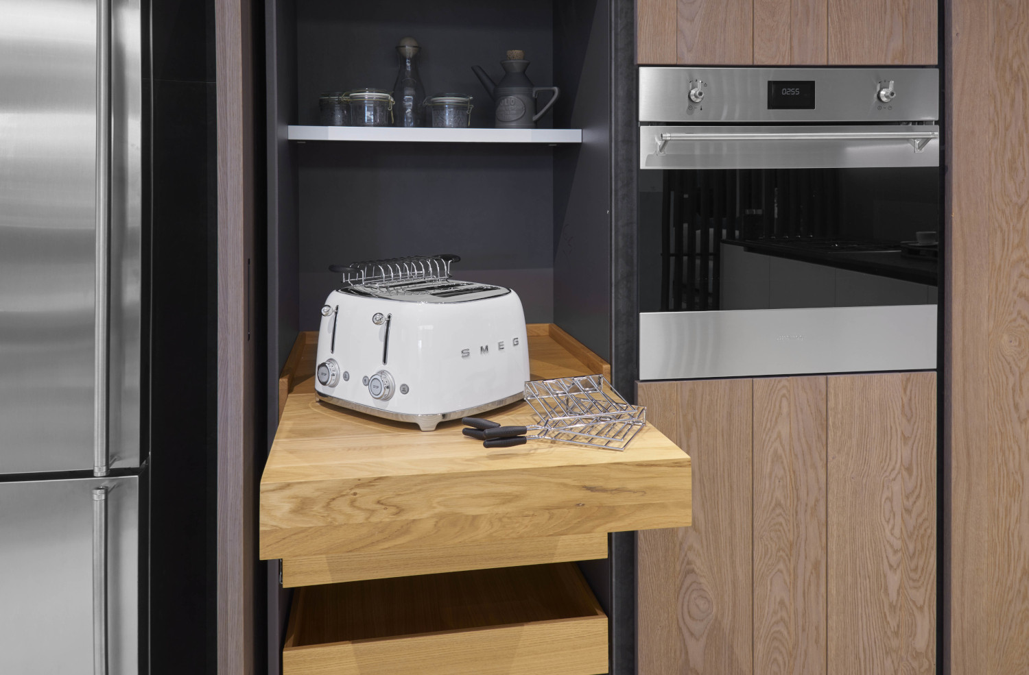 Smeg fehér 2x2 szeletes kenyérpirító